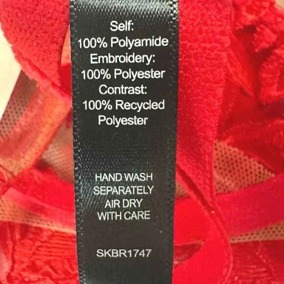 For Love & Lemons Romantic Roses Bra - Size Large (38A, 36B/C, 34DD, 38D) - Picture 11 of 13